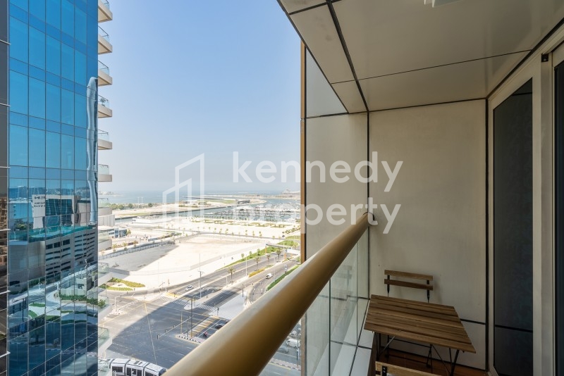 Fully Furnished | High Floor | Palm and Sea View